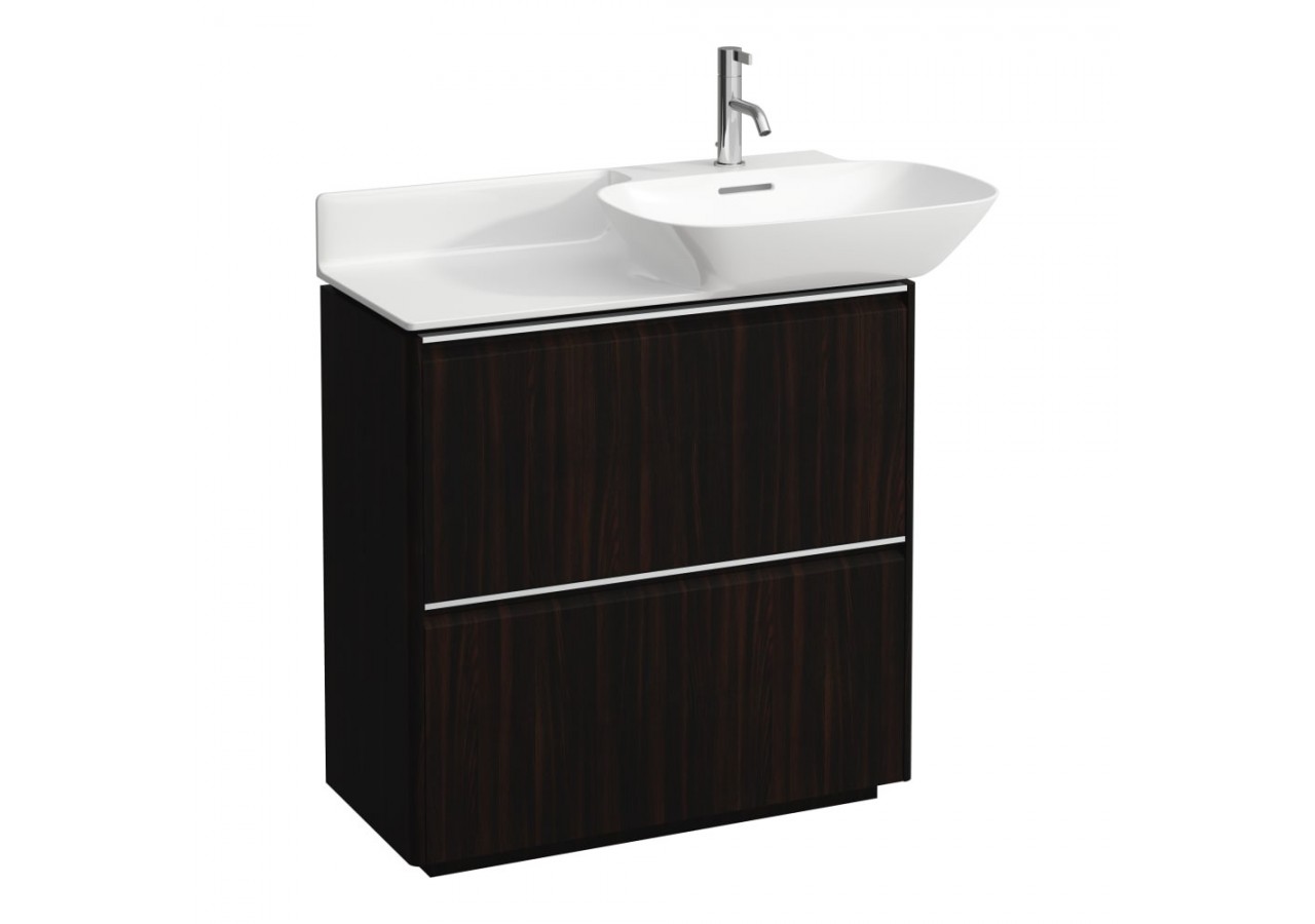 Meuble 2 tiroirs Base Orme foncé 770 x 350 x 770 mm - H4030021102631 - Laufen
