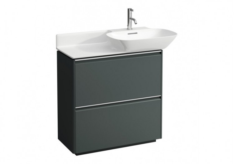 Meuble 2 tiroirs Base Gris signalisation 770 x 350 x 770 mm - H4030021102661 - Laufen