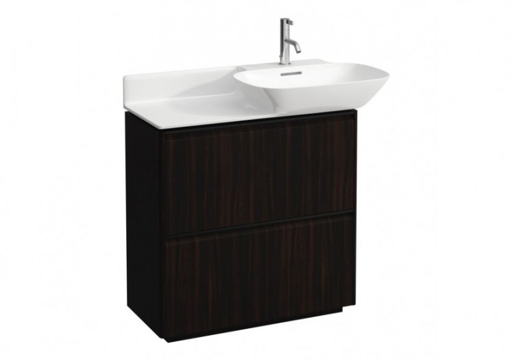 Meuble 2 tiroirs Base Orme foncé 770 x 350 x 775 mm - H4030041102631 - Laufen