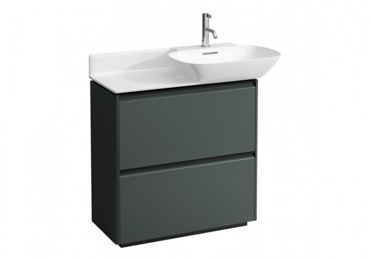 Meuble 2 tiroirs Base Gris signalisation 770 x 350 x 775 mm - H4030041102661 - Laufen