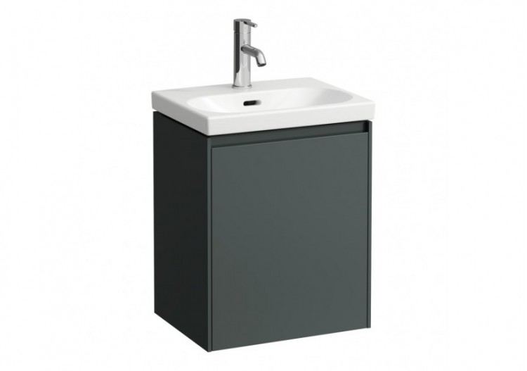 Meuble sous lavabo 1 porte Lani Gris signalisation 435 x 340 x 515 mm - H4035021122661 - Laufen