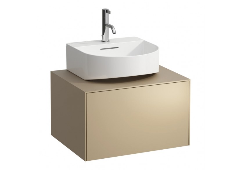 Meuble sous lavabo 1 tiroir Sonar Doré (laqué) 575 x 455 x 340 mm - H4054310340401 - Laufen