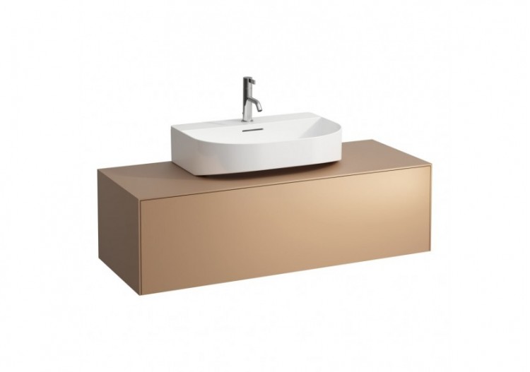 Meuble sous lavabo 1 tiroir Sonar Cuivre (laqué) 1175 x 455 x 340 mm - H4054510340411 - Laufen