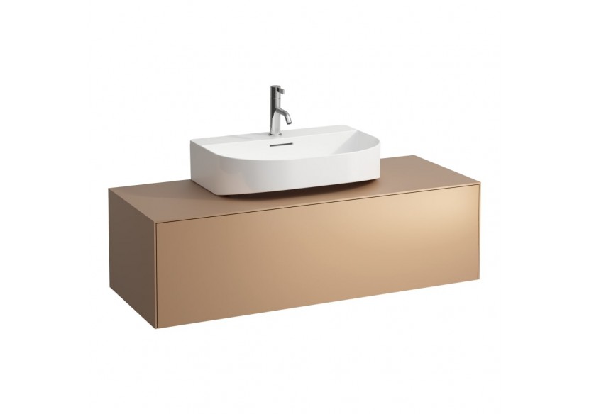Meuble sous lavabo 1 tiroir Sonar Cuivre (laqué) 1175 x 455 x 340 mm - H4054510340411 - Laufen Meuble sous lavabo 1 tiroir Sonar Cuivre (laqué) 1175 x 455 x 340 mm - H4054510340411 - Laufen