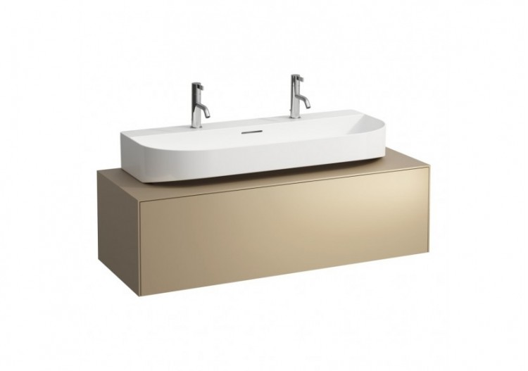 Meuble sous lavabo 1 tiroir Sonar Doré (laqué) 1175 x 455 x 340 mm - H4054610340401 - Laufen