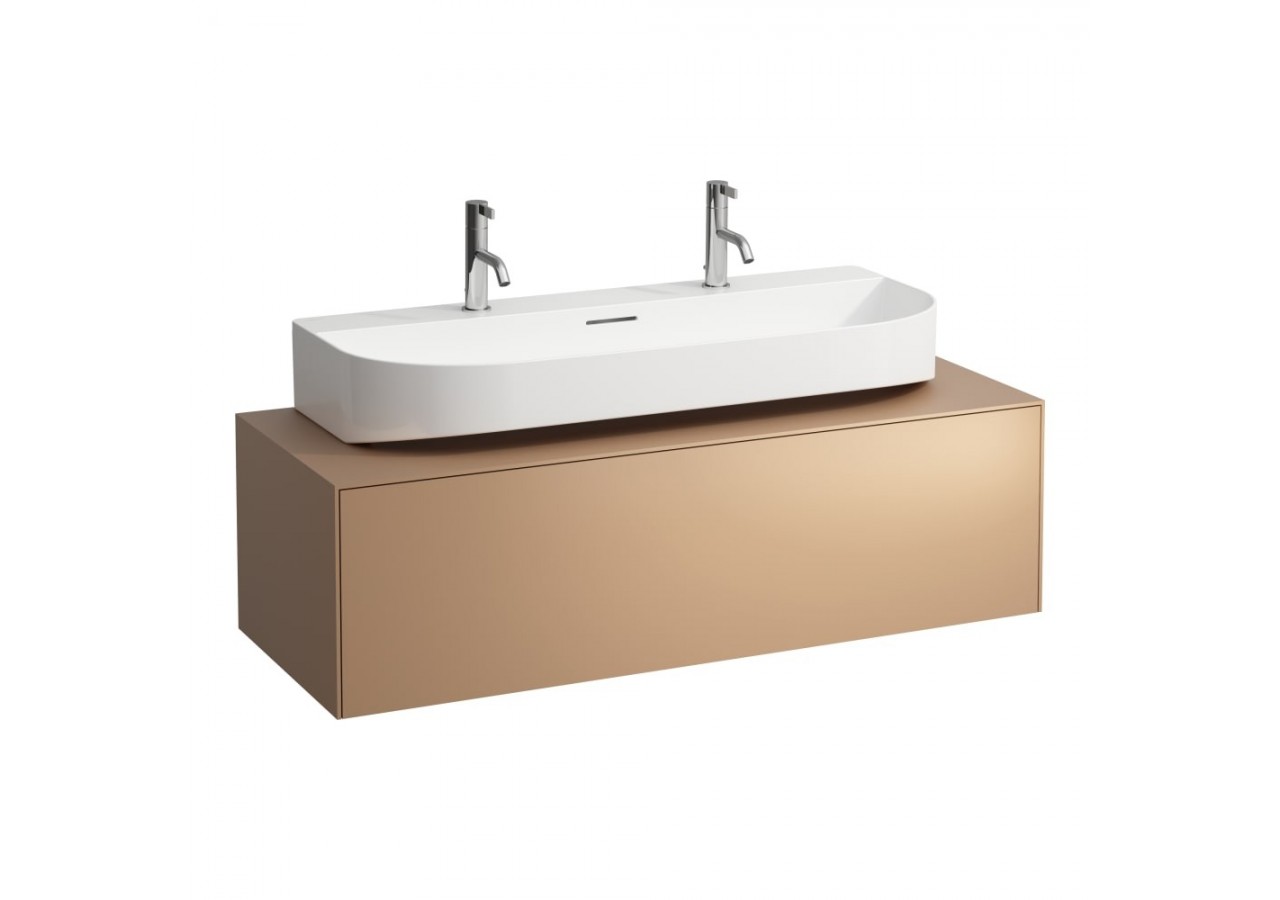 Meuble sous lavabo 1 tiroir Sonar Cuivre (laqué) 1175 x 455 x 340 mm - H4054610340411 - Laufen