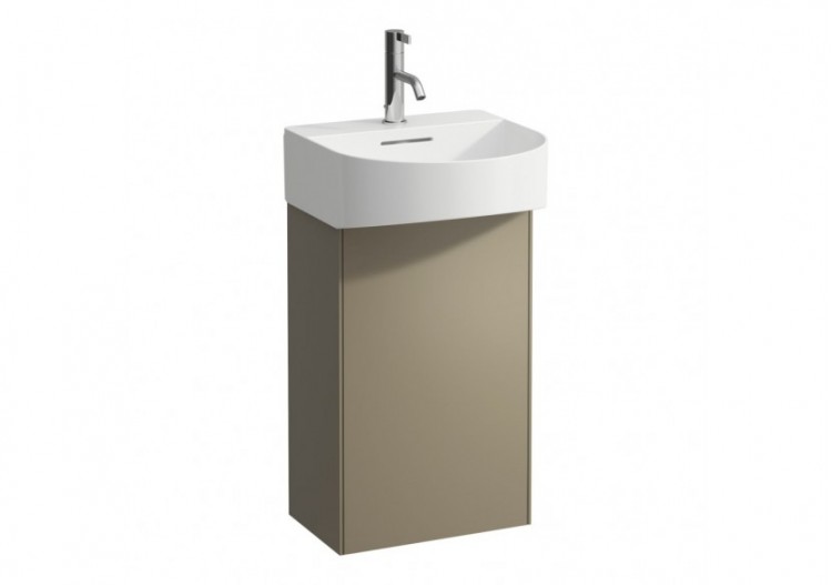 Meuble sous lavabo 1 porte Sonar Titane (laqué) 385 x 240 x 600 mm - H4054810340421 - Laufen