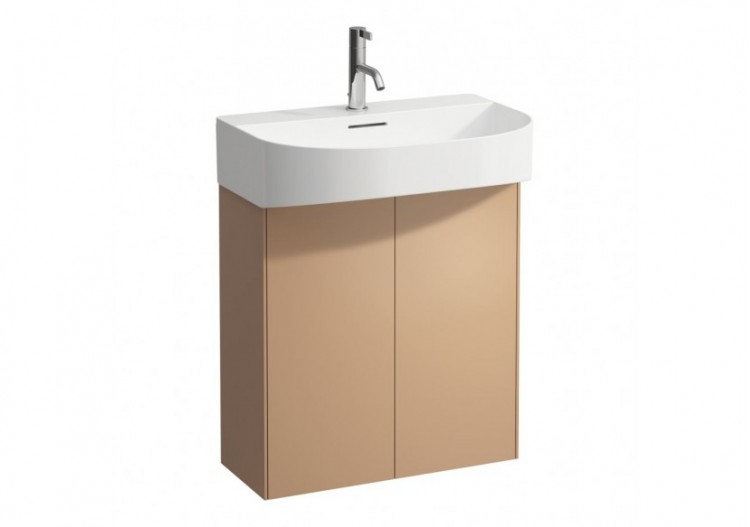 Meuble sous lavabo 2 portes Sonar Cuivre (laqué) 580 x 240 x 600 mm - H4054830340411 - Laufen