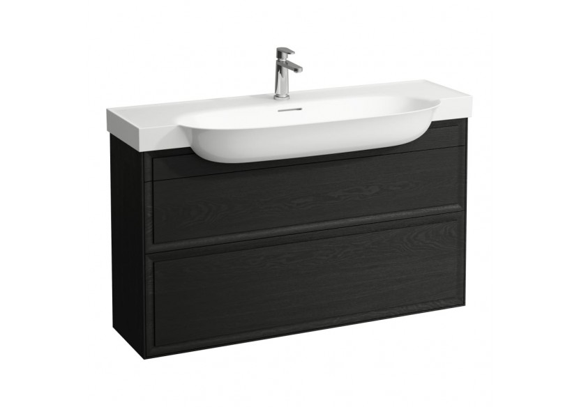 Meuble 2 tiroirs New Classic Chêne noirci 1175 x 315 x 675 mm - H4060520856281 - Laufen