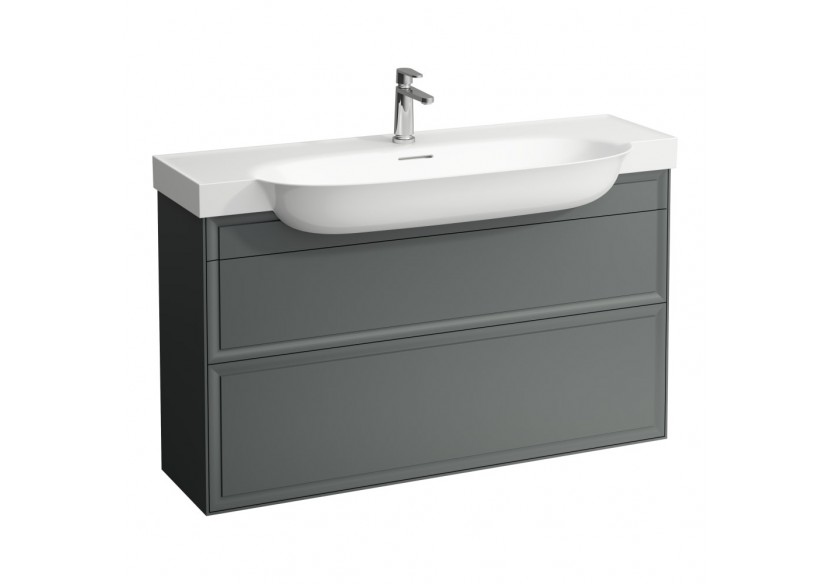 Meuble 2 tiroirs New Classic Blanc brillant 1175 x 315 x 675 mm - H4060520856311 - Laufen