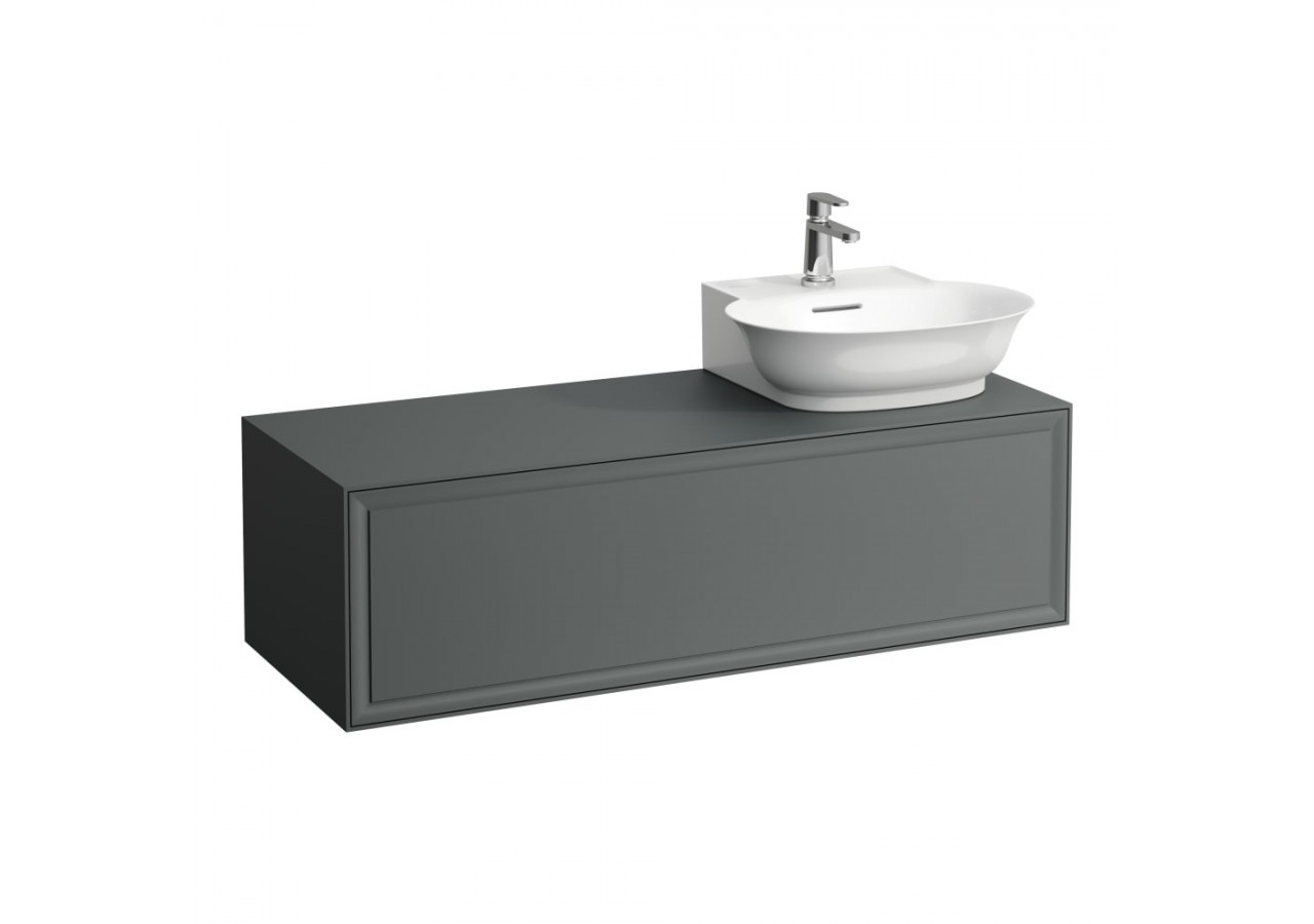 Meuble 1200 1 tiroir découpe à droite New Classic Blanc brillant 1175 x 455 x 345 mm - H4060860856311 - Laufen