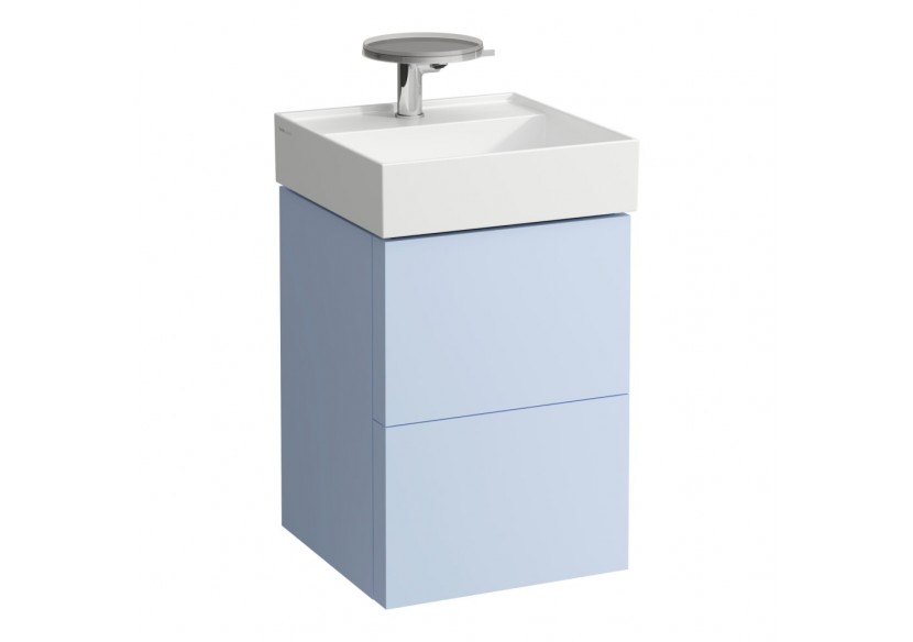 Meuble sous lavabo 2 tiroirs Kartell Gris-bleu 440 x 450 x 600 mm - H4075080336451 - Laufen