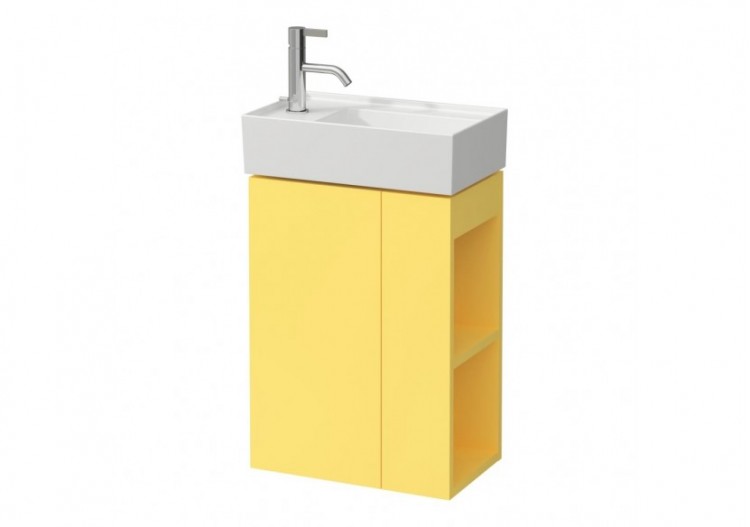 Meuble sous lavabo Kartell Jaune moutarde 440 x 270 x 600 mm - H4075170336441 - Laufen