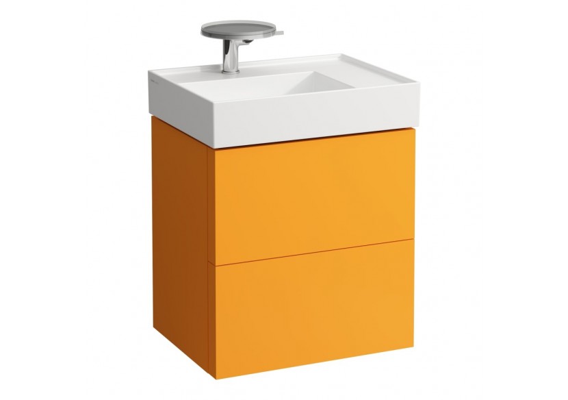 Meuble sous lavabo 2 tiroirs Kartell Ocre 580 x 450 x 600 mm - H4075580336431 - Laufen
