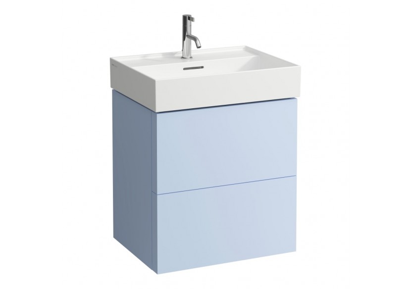Meuble sous lavabo 2 tiroirs Kartell Gris-bleu 580 x 450 x 600 mm - H4075690336451 - Laufen