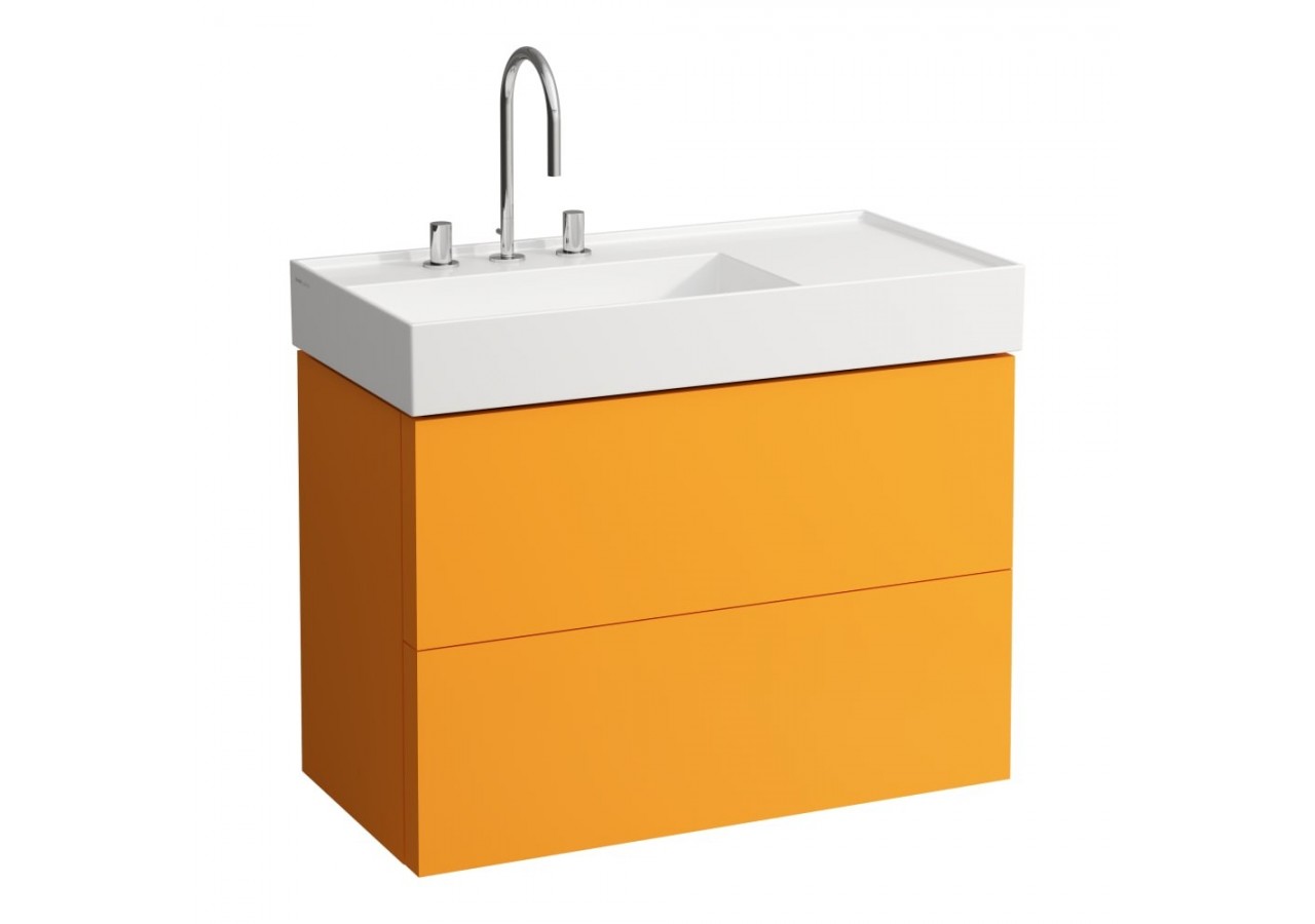 Meuble sous lavabo 2 tiroirs Kartell Ocre 880 x 450 x 600 mm - H4076180336431 - Laufen