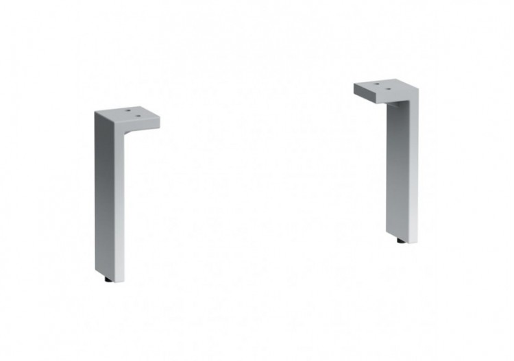 Jeu de pieds réglables (2 pièces) surface en aluminium anodisé Kartell Chromé 50 x 50 x 170 mm - H4076200330041 - Laufen