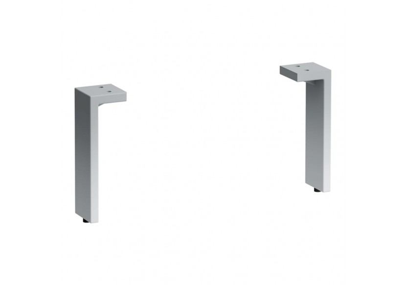 Jeu de pieds réglables (2 pièces) surface en aluminium anodisé Kartell Chromé 50 x 50 x 170 mm - H4076200330041 - Laufen