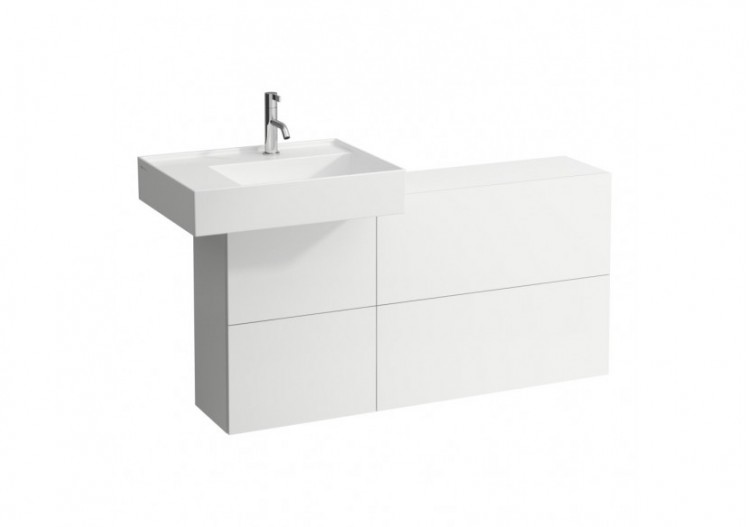Elément latéral lavabo à gauche Kartell Blanc mat 1200 x 270 x 610 mm - H4082910336401 - Laufen