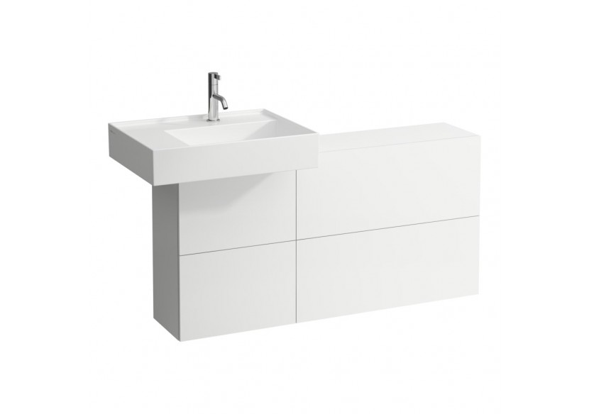 Elément latéral lavabo à gauche Kartell Blanc mat 1200 x 270 x 610 mm - H4082910336401 - Laufen