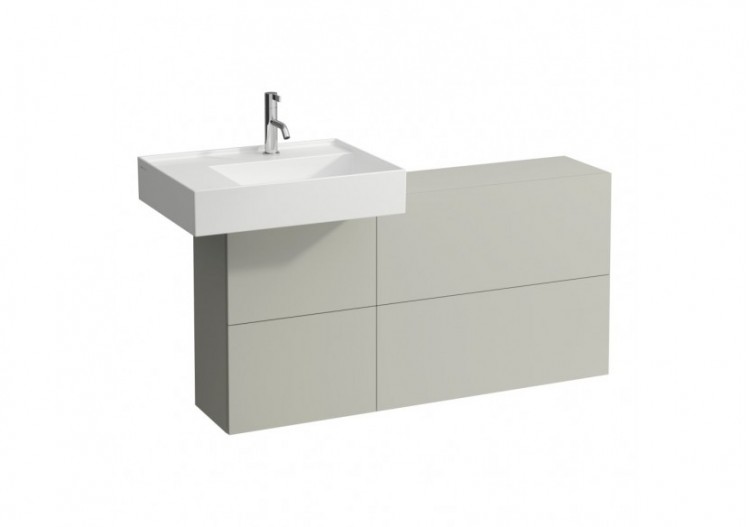 Elément latéral lavabo à gauche Kartell Gris silex 1200 x 270 x 610 mm - H4082910336411 - Laufen
