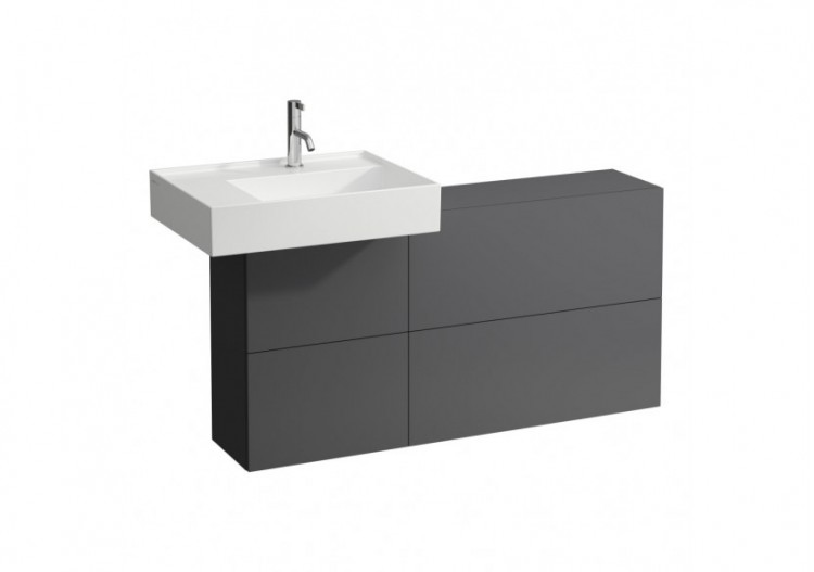 Elément latéral lavabo à gauche Kartell Gris ardoise 1200 x 270 x 610 mm - H4082910336421 - Laufen
