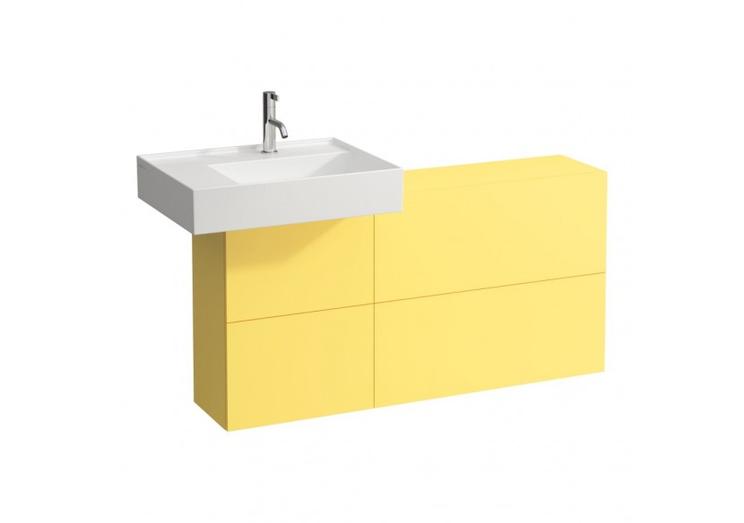 Elément latéral lavabo à gauche Kartell Jaune moutarde 1200 x 270 x 610 mm - H4082910336441 - Laufen