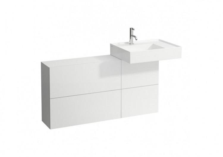 Elément latéral lavabo à droite Kartell Blanc mat 1200 x 270 x 610 mm - H4082920336401 - Laufen