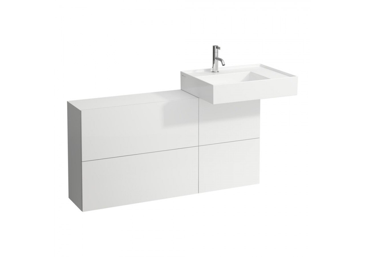 Elément latéral lavabo à droite Kartell Blanc mat 1200 x 270 x 610 mm - H4082920336401 - Laufen