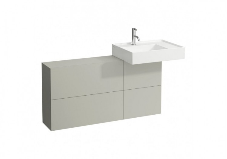 Elément latéral lavabo à droite Kartell Gris silex 1200 x 270 x 610 mm - H4082920336411 - Laufen
