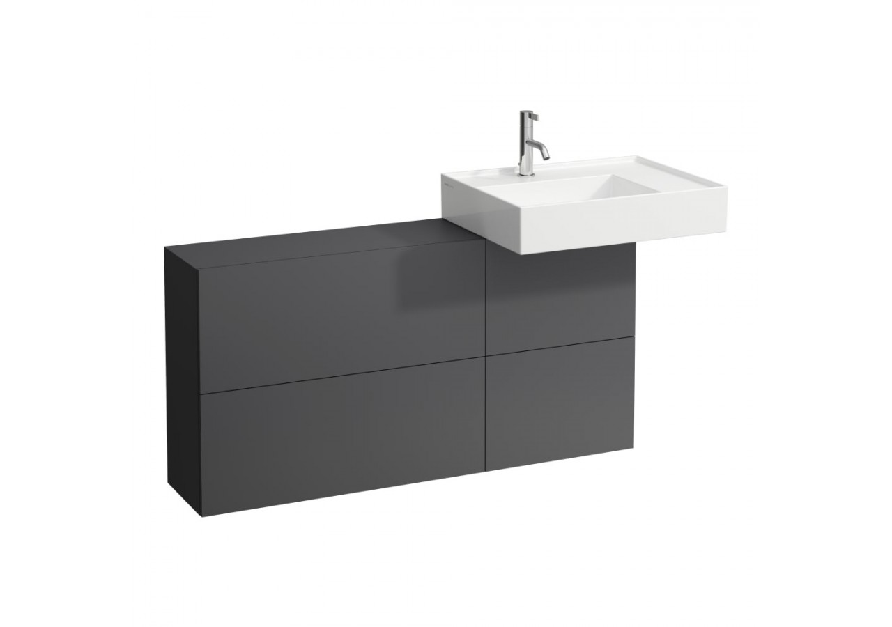 Elément latéral lavabo à droite Kartell Gris ardoise 1200 x 270 x 610 mm - H4082920336421 - Laufen