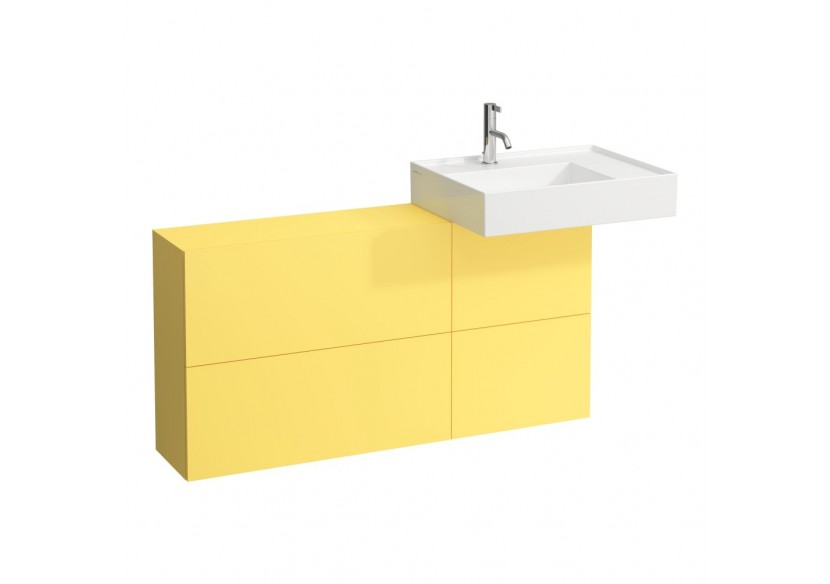 Elément latéral lavabo à droite Kartell Jaune moutarde 1200 x 270 x 610 mm - H4082920336441 - Laufen