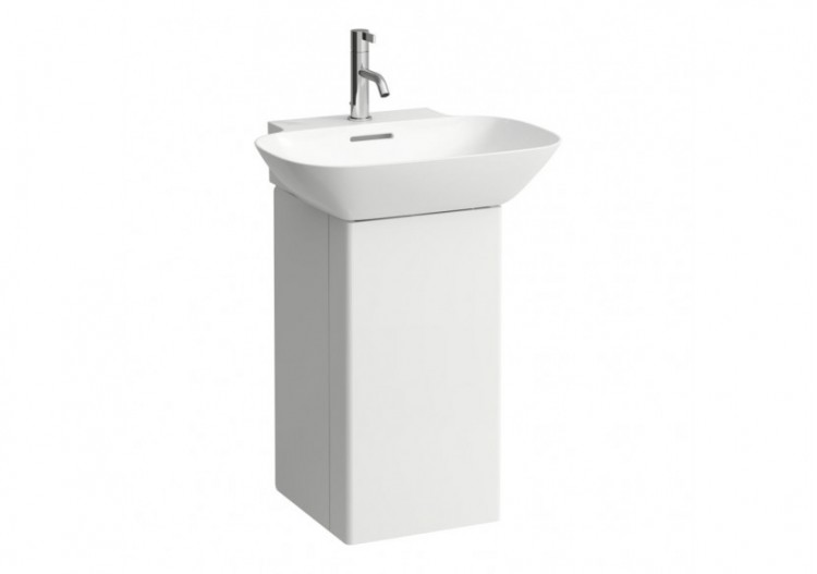 Meuble sous lavabo 1 porte en aluminium Ino Blanc mat 320 x 340 x 605 mm - H4253510301701 - Laufen