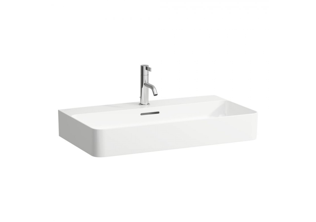 Lavabo mural ou à poser sur meuble Val Blanc mat 750 x 420 x 155 mm - H8102857571121 - Laufen