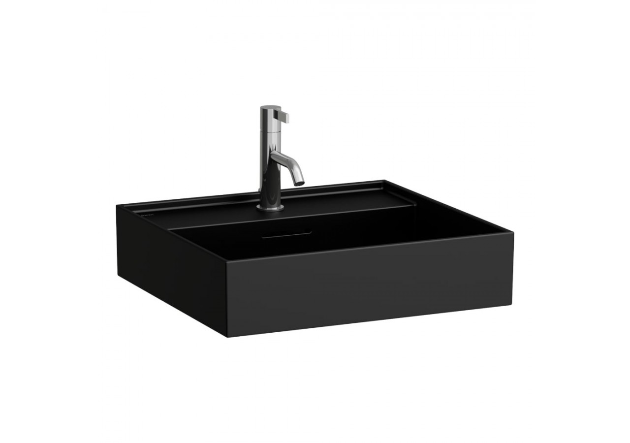 Lavabo mural ou à poser sur meuble Kartell Noir mat 500 x 460 x 145 mm - H8103327161041 - Laufen