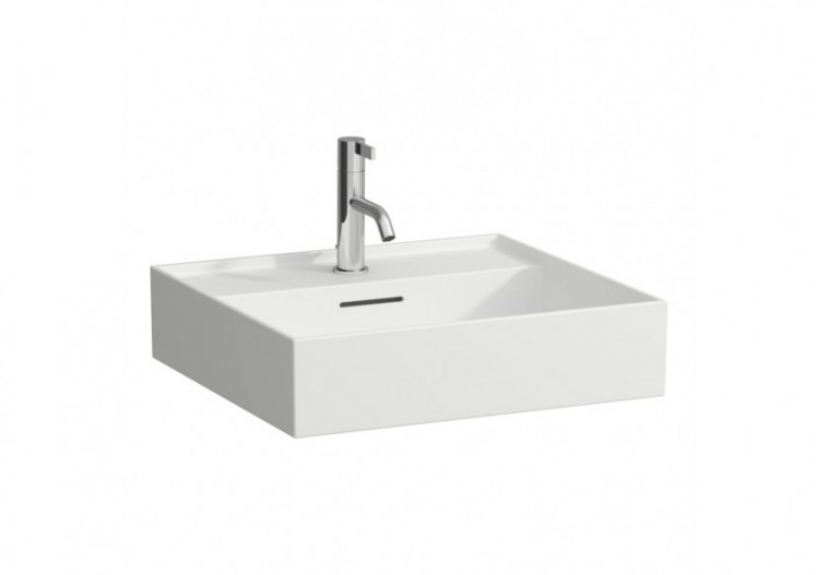 Lavabo mural ou à poser sur meuble Kartell Blanc mat 500 x 460 x 145 mm - H8103327571041 - Laufen