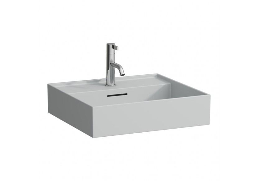 Lavabo mural ou à poser sur meuble Kartell Gris mat 500 x 460 x 145 mm - H8103327591041 - Laufen