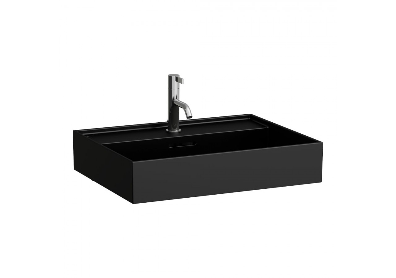 Lavabo mural ou à poser sur meuble Kartell Noir mat 600 x 460 x 145 mm - H8103337161041 - Laufen