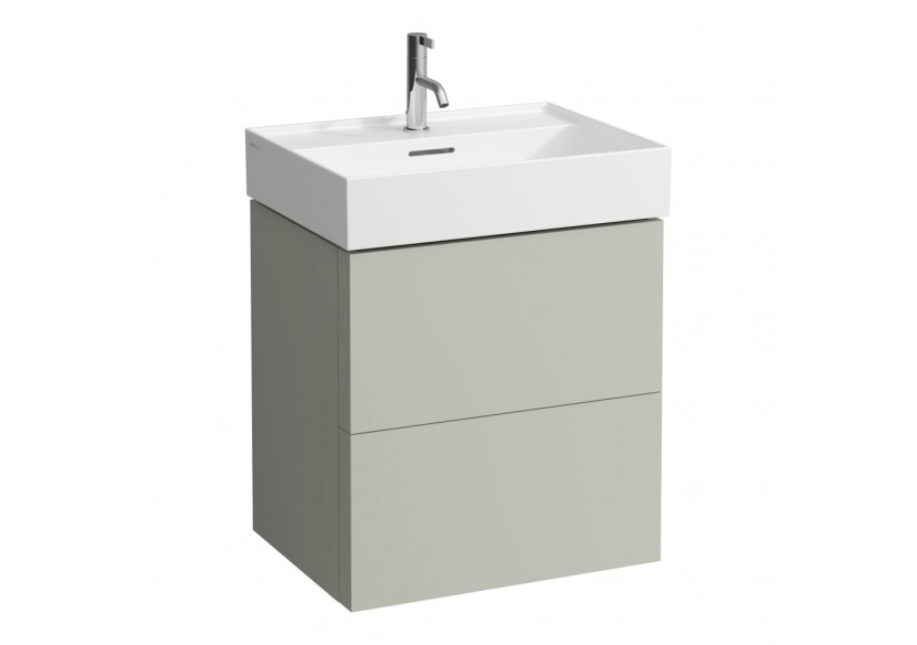 Lavabo mural ou à poser sur meuble Kartell Gris mat 600 x 460 x 145 mm - H8103337591091 - Laufen