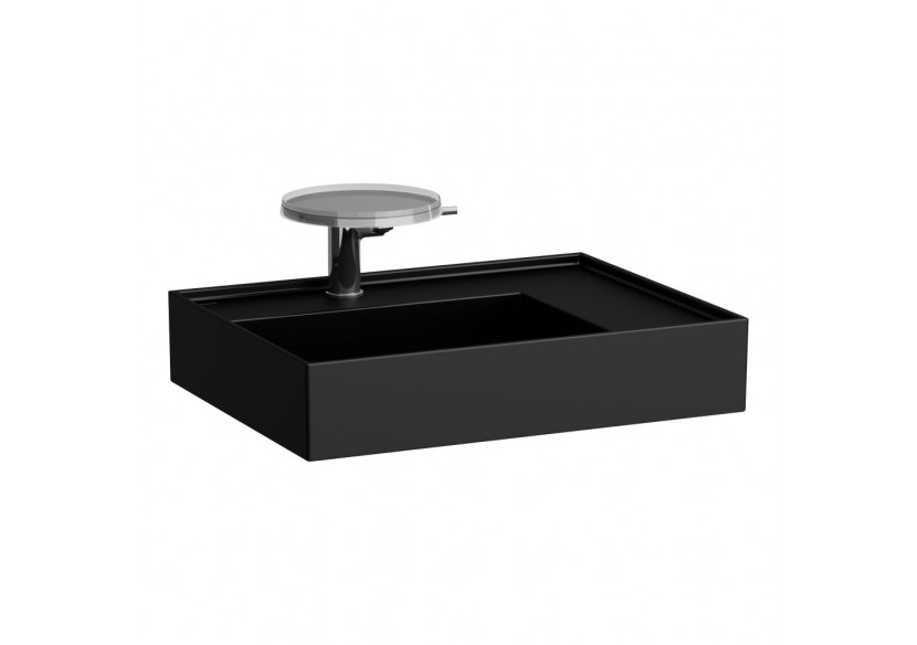 Lavabo mural ou à poser sur meuble Kartell Noir mat 600 x 460 x 150 mm - H8103347161111 - Laufen