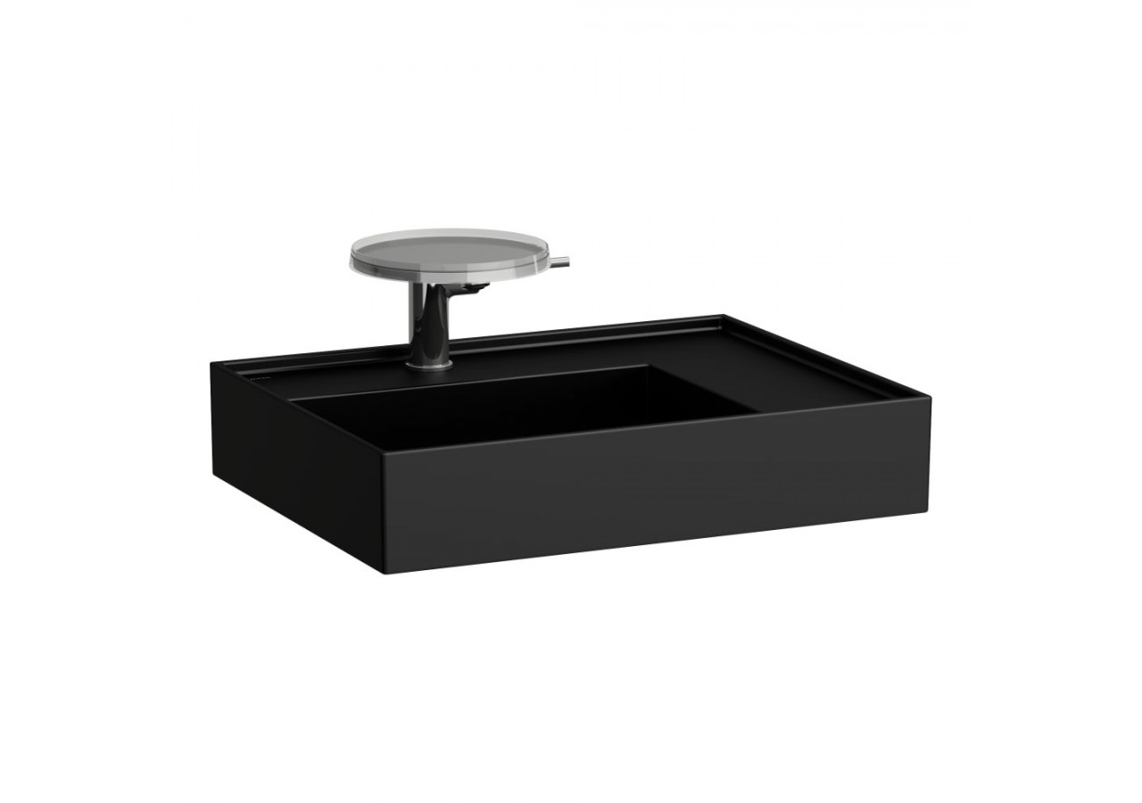 Lavabo mural ou à poser sur meuble Kartell Noir mat 600 x 460 x 150 mm - H8103347161121 - Laufen