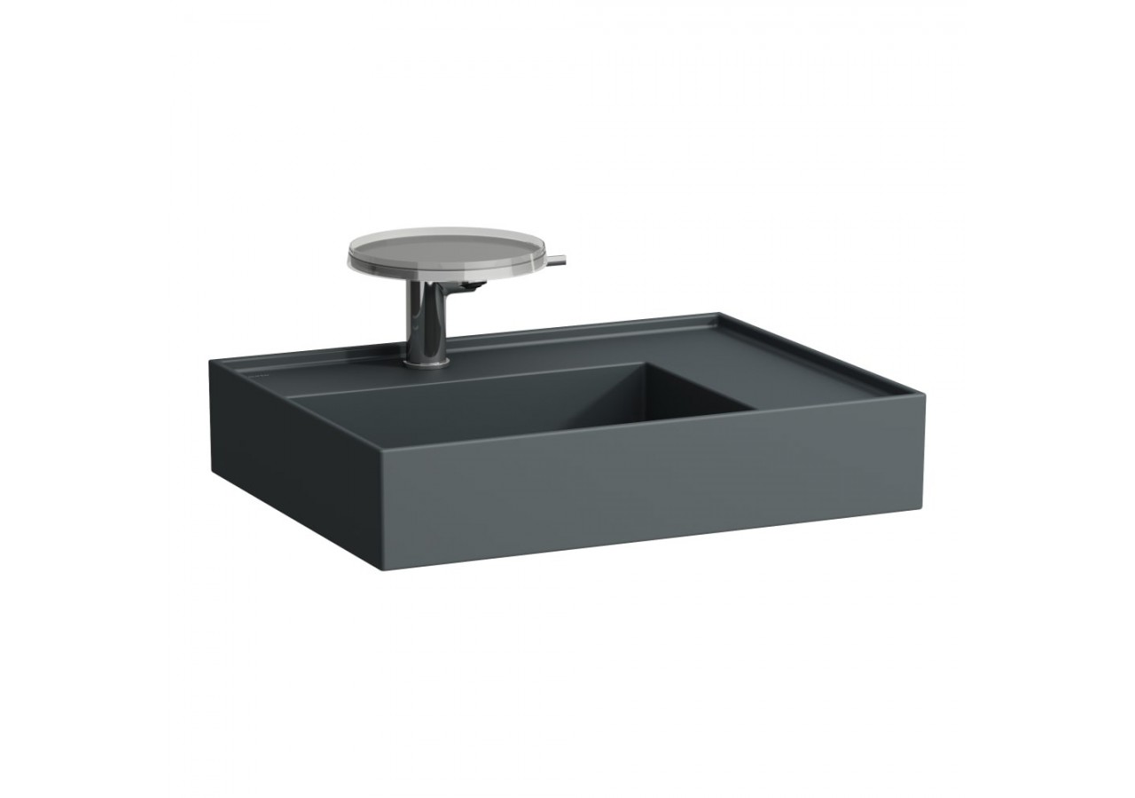 Lavabo mural ou à poser sur meuble Kartell Graphite mat 600 x 460 x 150 mm - H8103347581581 - Laufen