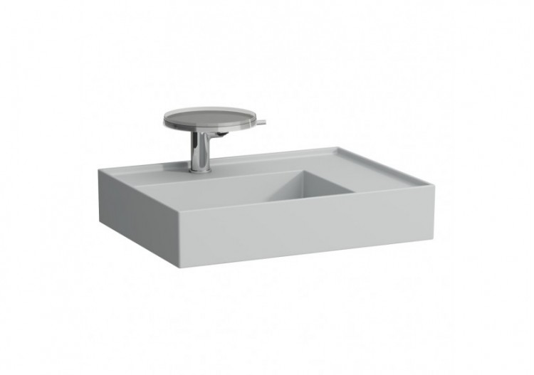 Lavabo mural ou à poser sur meuble Kartell Gris mat 600 x 460 x 150 mm - H8103347591121 - Laufen