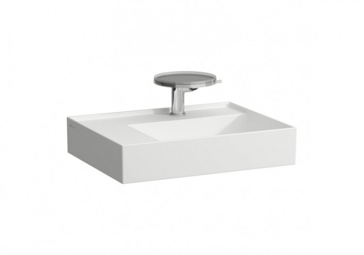 Lavabo mural ou à poser sur meuble Kartell Blanc mat 600 x 460 x 150 mm - H8103357571111 - Laufen