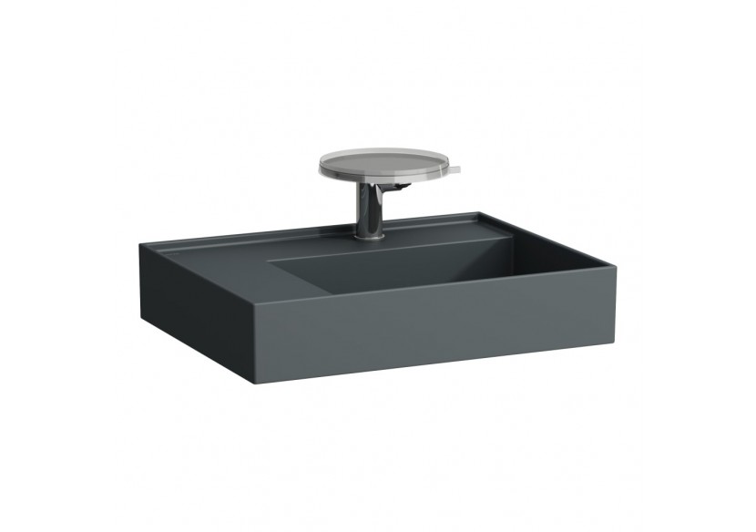Lavabo mural ou à poser sur meuble Kartell Graphite mat 600 x 460 x 150 mm - H8103357581111 - Laufen