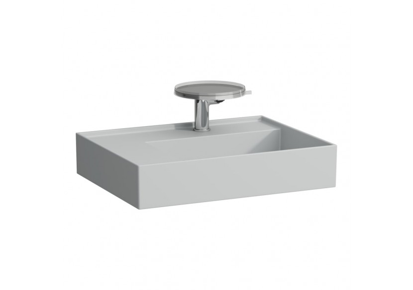 Lavabo mural ou à poser sur meuble Kartell Gris mat 600 x 460 x 150 mm - H8103357591111 - Laufen