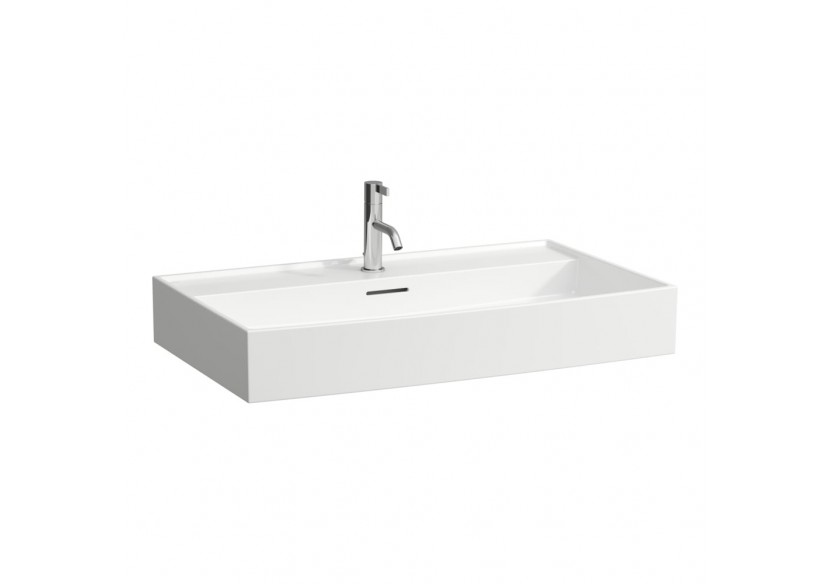 Lavabo mural ou à poser sur meuble Kartell Gris mat 800 x 460 x 145 mm - H8103367591121 - Laufen