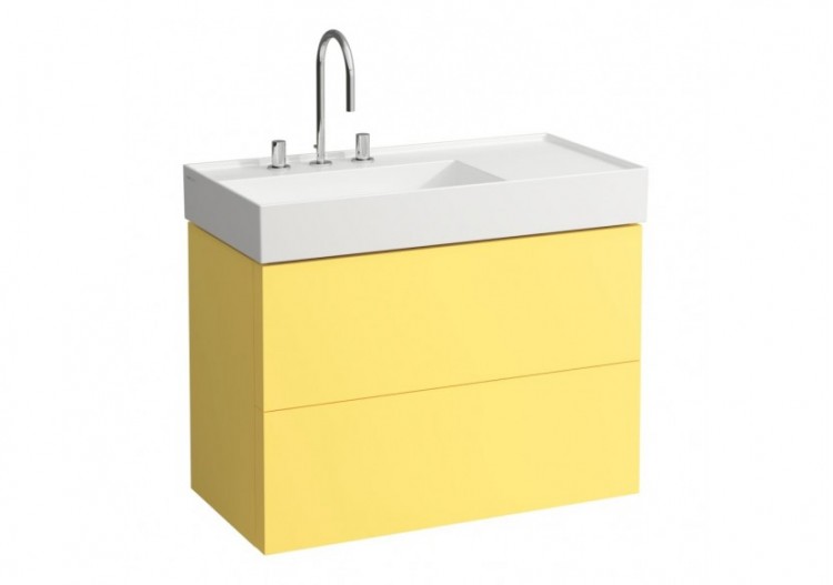 Lavabo mural ou à poser sur meuble Kartell Blanc 900 x 460 x 150 mm - H8103380001581 - Laufen