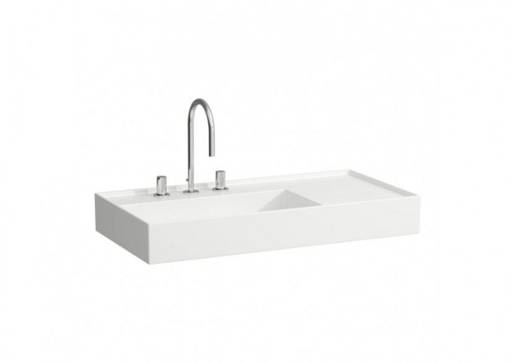 Lavabo mural ou à poser sur meuble Kartell Blanc LCC 900 x 460 x 150 mm - H8103384001111 - Laufen