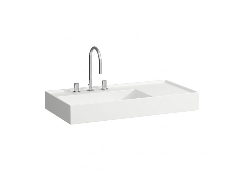 Lavabo mural ou à poser sur meuble Kartell Blanc LCC 900 x 460 x 150 mm - H8103384001111 - Laufen